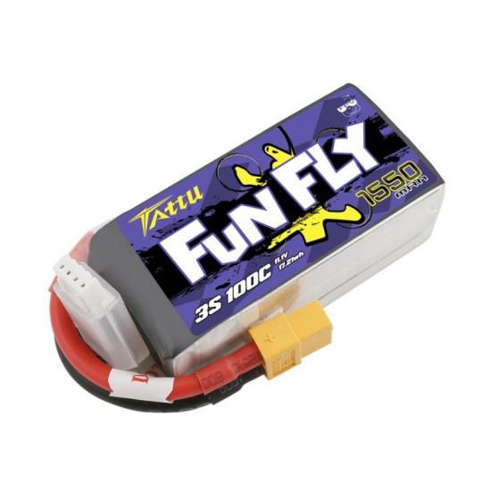 Tattu FunFly Lipo Battery 3S 1550mAh 100C Tattu FunFly Lipo Battery 3S 1550mAh 100C