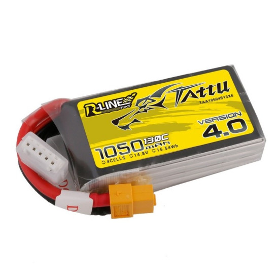 Tattu R-Line Version 4.0 1050mAh 4S 130C Lipo Battery Pack Tattu R-Line Version 4.0 1050mAh 4S 130C Lipo Battery Pack