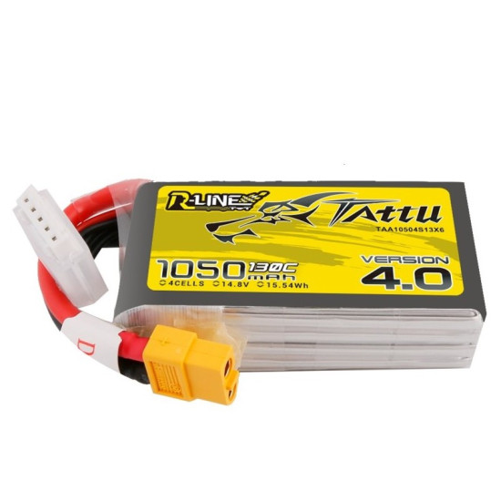 Tattu R-Line Version 4.0 1050mAh 4S 130C Lipo Battery Pack Tattu R-Line Version 4.0 1050mAh 4S 130C Lipo Battery Pack