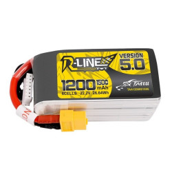 R-Line V5 1200mAh 150C 6S Lipo Battery - XT60 - Tattu