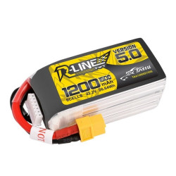 R-Line V5 1200mAh 150C 6S Lipo Battery - XT60 - Tattu