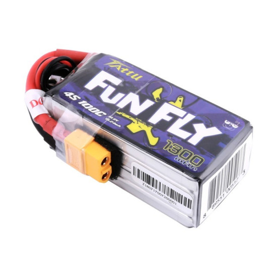 Tattu FunFly Lipo Battery 4S 1300mAh 100C