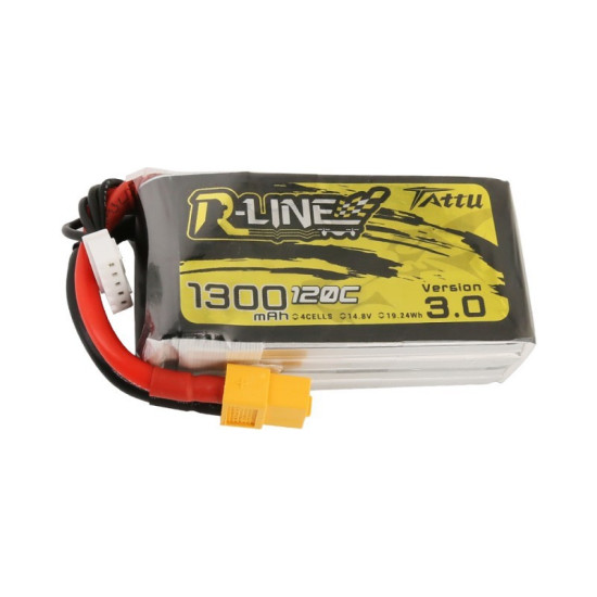 Tattu R-Line Version 3.0 4S 1300mAh 120C Lipo Battery Pack