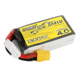 Tattu R-Line Version 4.0 1300mAh 4S 130C Lipo Battery Pack