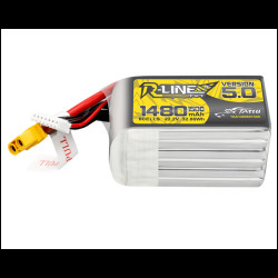 Tattu R-Line Version 5.0 1480mAh 6S 150C Lipo Battery Pack