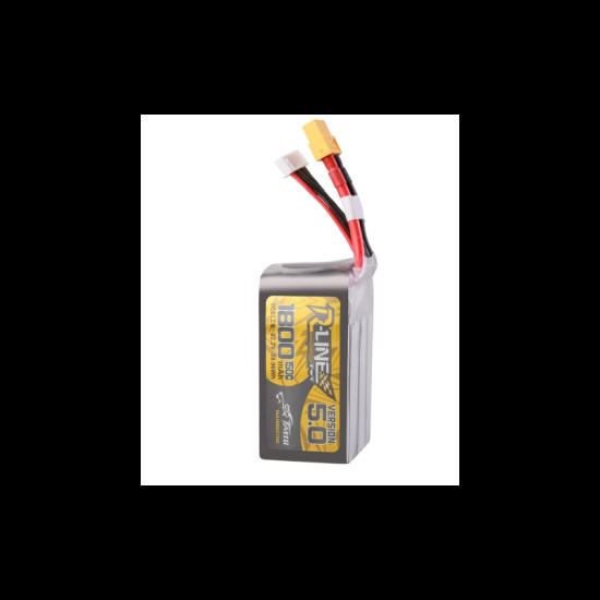 thumbnail image 2 of 2X Tattu R-Line Version 5.0 1800mAh 150C 22.2V 6S Lipo Battery XT60 Plug For FPV 2 of 10