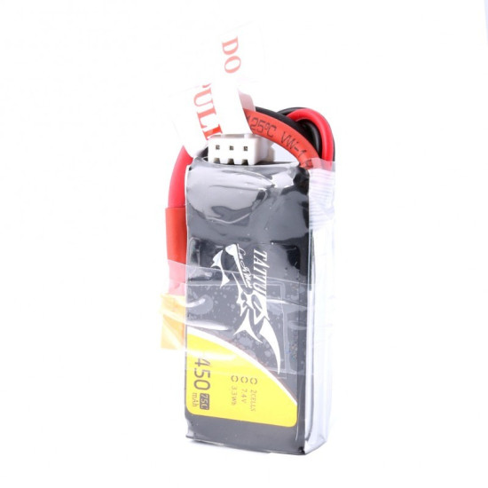 Tattu 450mAh 2S 75C 7.4V Lipo Battery Pack with XT30 Plug