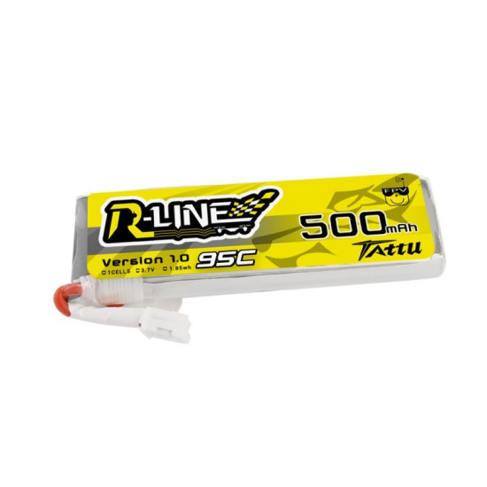 Tattu R-Line 1S 500mAh 95C Lipo Battery (JST-PHR) Tattu R-Line 1S 500mAh 95C Lipo Battery (JST-PHR)