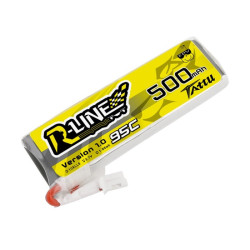 Tattu R-Line 1S 500mAh 95C Lipo Battery (JST-PHR)