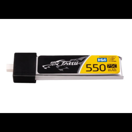 Tattu 550mAh 75C 1S Lipo HV Battery BT2.0 (5pcs) Tattu 550mAh 75C 1S Lipo HV Battery BT2.0 (5pcs)
