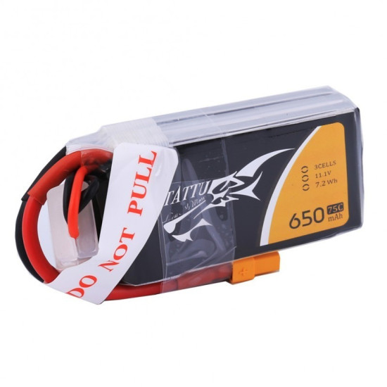 Tattu 3S 650mAh 75C Lipo Battery (XT30)