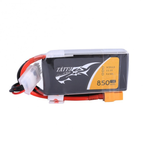 Tattu 3S 850mAh 75C Lipo Battery (XT30)