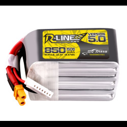 Tattu R-Line Version 5.0 850mAh 6S 150C Lipo Battery Pack
