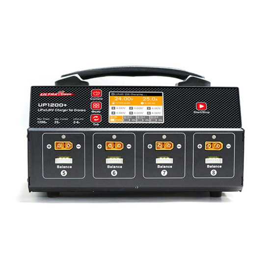 UP1200+ 8 Ch 2-6S Battery UAV Charger With LCD UP1200+ 8 Ch 2-6S Battery UAV Charger With LCD