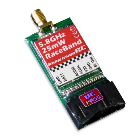 ImmersionRC Raceband 5.8GHz 25mW A/V Transmitter ImmersionRC Raceband 5.8GHz 25mW A/V Transmitter