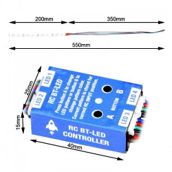 RC BT-LED controller & 4x RGB LED strips
