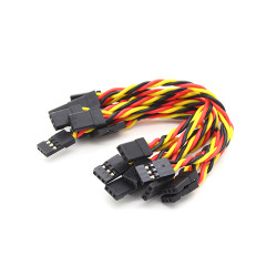 Twisted 10CM Male to Male Servo Lead (JR)